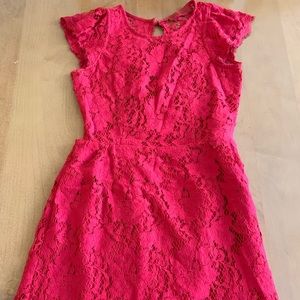 Lace open back bodycon dress